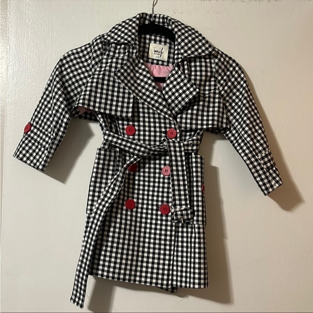 checkered toddler girl Jacket. Size 4